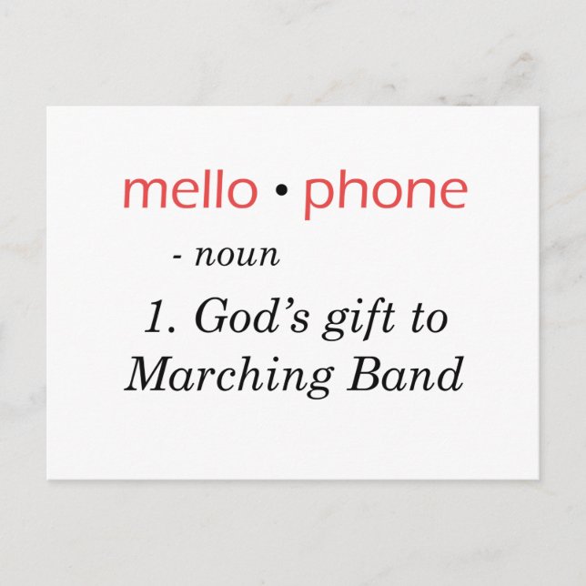 Cartão Postal Mellofone - Presente de Deus para a Banda (Frente)