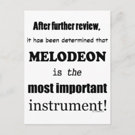 Cartão Postal Melodeon - Instrumento Mais Importante