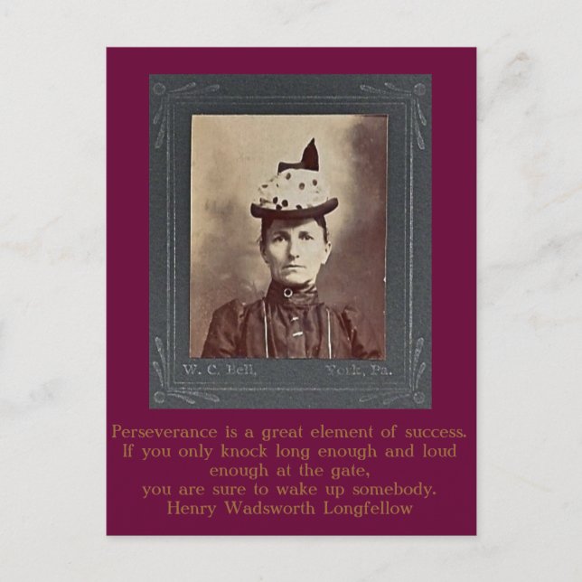 Cartão Postal Melvina Jane (Rupp) Zarfos de York Co., PA (Frente)