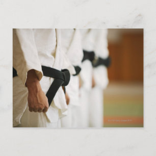 Cartão Postal Membros de um Judo Dojo Vinculados