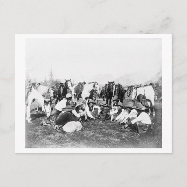 Cartão Postal Membros do show selvagem do oeste do projeto de le (Frente)