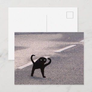Cartão Postal Meme Gato Amaldiçoado