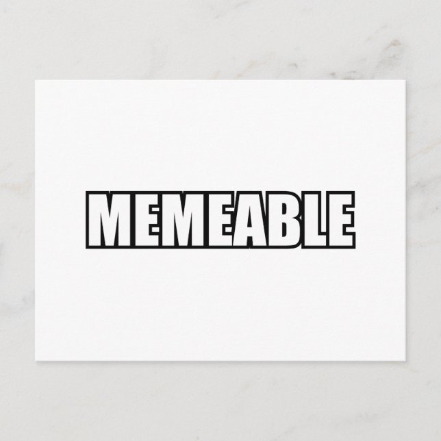 CARTÃO POSTAL MEMEAVEL (Frente)