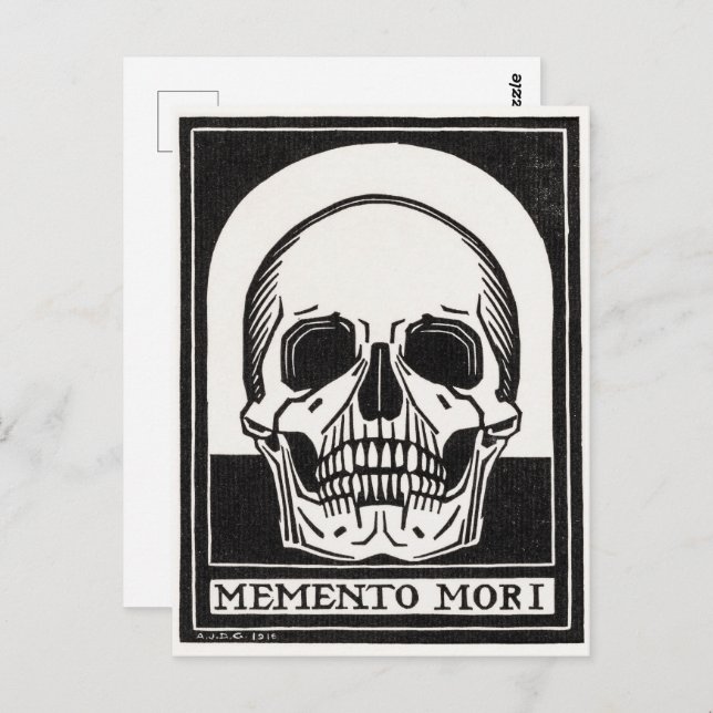 Cartão Postal Memento Mori | Julie de Graag | (Frente/Verso)
