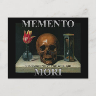 Cartão Postal Memento Mori - Lembre-se que você vai morrer