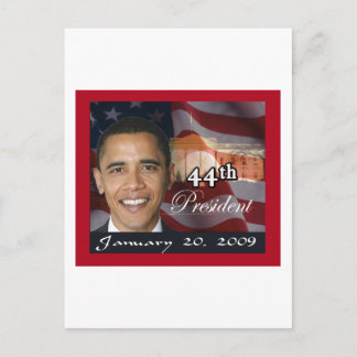Cartão Postal Memorabilia do 44º Presidente