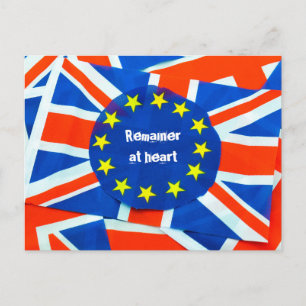 Cartão Postal Memorabilia do Brexit para um grande evento: Reino