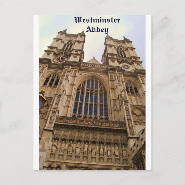 Cartão Postal memória 2 254, Westminster Abbey, Fotografia de... (Frente)