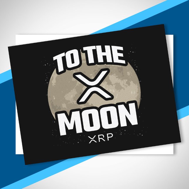 Cartão Postal Memória Criptográfica - XRP Para A Lua - Criptomoe (Criador carregado)