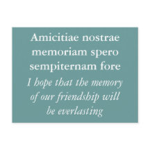 Memória da amizade - citação de Cícero