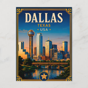 Cartão Postal ⭐ Memória de Férias em Dallas Texas