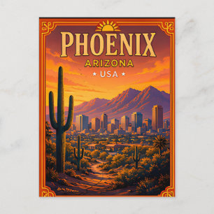 Cartão Postal 🌵 Memória de Férias no Deserto de Phoenix Arizona