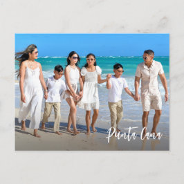 Cartão Postal Memória de Viagem personalizada de fotos da famíli