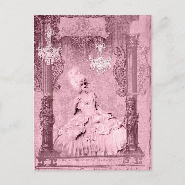 Cartão Postal Memória imortal Marie Antoinette personalizada (Frente)
