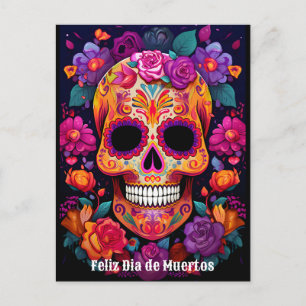 Cartão Postal 🌹 Memória Vibrante: Um Tributo Día de Muertos 🌹