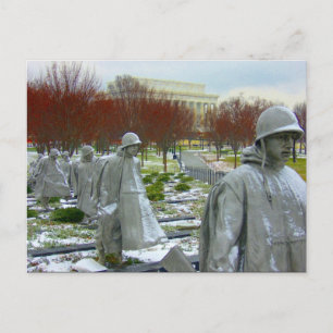 Cartão Postal memorial da guerra da coreia