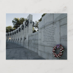 Cartão postal Memorial da Segunda Guerra Mundial