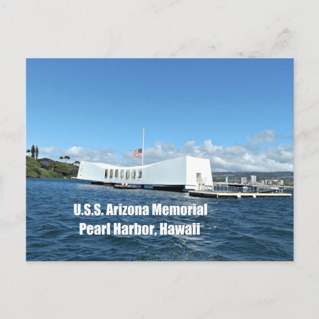 Cartão Postal Memorial da U.S.S. Arizona (Frente)