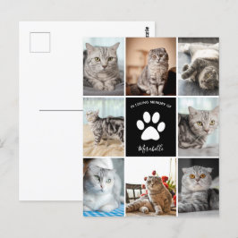 Cartão Postal Memorial de Gato Colagem de Fotos Personalizadas E