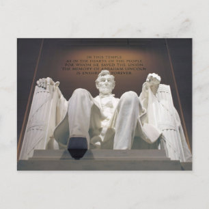 Cartão Postal Memorial de Lincoln