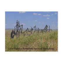 Cartão postal memorial de Little Bighorn