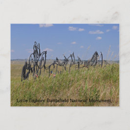 Cartão postal memorial de Little Bighorn