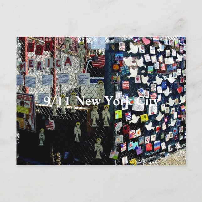 Cartão Postal Memorial do 9/11 (Frente)