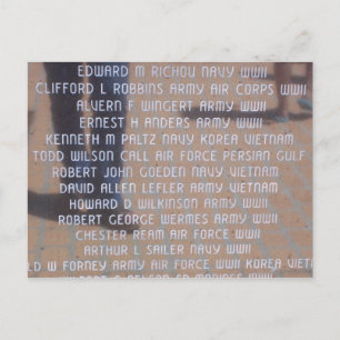 Cartão Postal Memorial do Vietnã