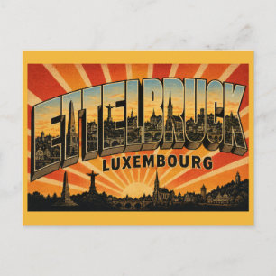 Cartão Postal Memorial Ettelbruck Luxemburgo