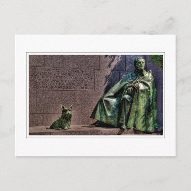 Cartão Postal Memorial Franklin Delano Roosevelt (Frente)