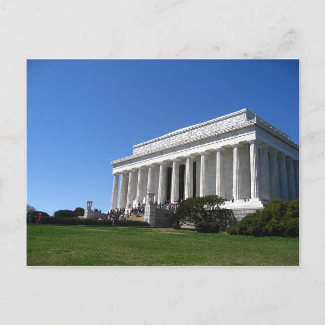 Cartão Postal Memorial Lincoln em Springtime (Frente)