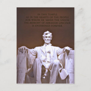Cartão Postal Memorial Lincoln nº 1