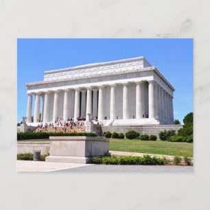 Cartão Postal Memorial Lincoln Washington DC Viagem