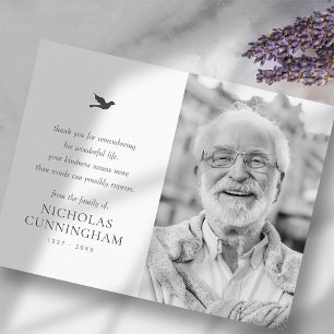 Cartão Postal Memorial Simples Minimalista Moderno Foto