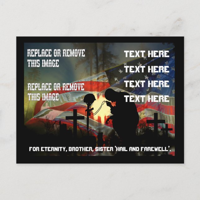 Cartão Postal Memorial Veterano Vale das Lágrimas Lembrança (Frente)