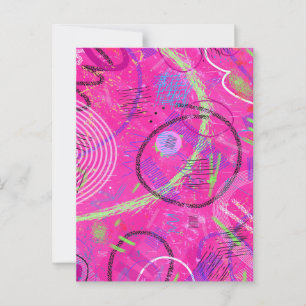 Cartão Postal Memórias da Infância Arte Abstrata