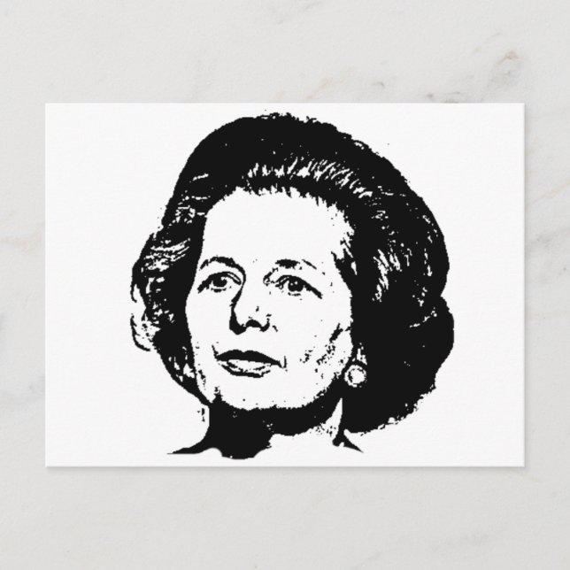 Cartão Postal Memórias de Margaret Thatcher (Frente)