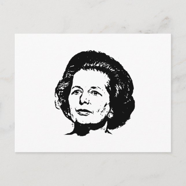Cartão Postal Memórias de Margaret Thatcher (Frente)