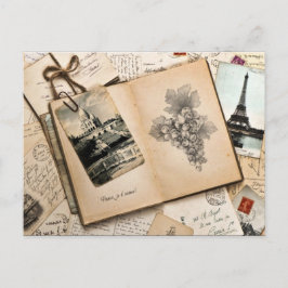 Cartão Postal Memórias de Viagens de Paris Antiga França