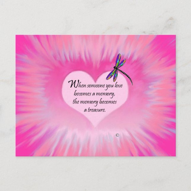 Cartão Postal Memórias tesouradas Dragonfly (Frente)