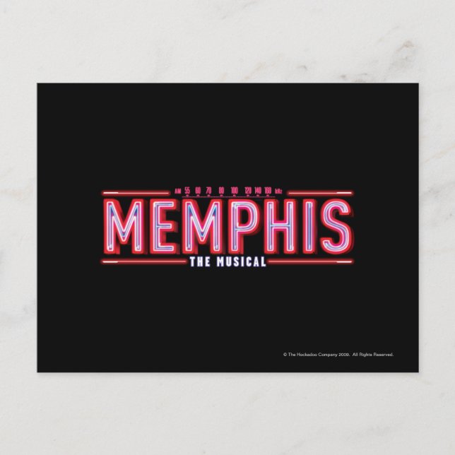 Cartão Postal MEMPHIS - O Logotipo Musical (Frente)