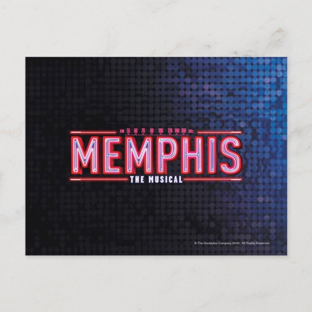 Cartão Postal MEMPHIS - O Logotipo Musical (Frente)