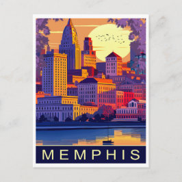 Cartão Postal Memphis, Rio Mississippi, Viagem
