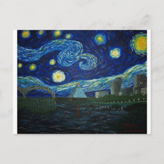 Cartão Postal "Memphis Starry Night" por Jack Lepper
