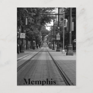 Cartão Postal Memphis Trolley Tracks