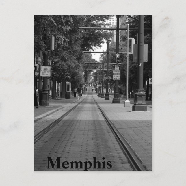Cartão Postal Memphis Trolley Tracks (Frente)