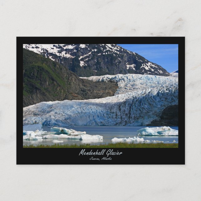 Cartão Postal Mendenhall Glacier / Juneau Alaska (Frente)