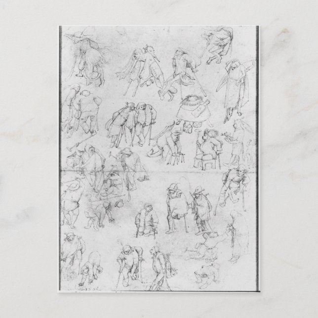 Cartão Postal Mendigos (Frente)