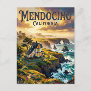 Cartão Postal Mendocino Califórnia