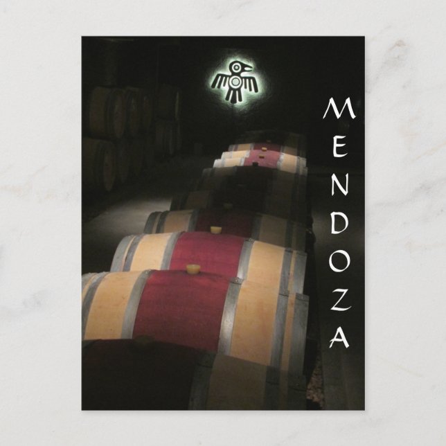 Cartão Postal mendoza barrels argentina (Frente)